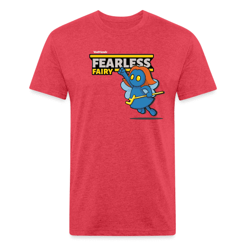 Fearless Fairy Character Comfort Adult Tee - heather red