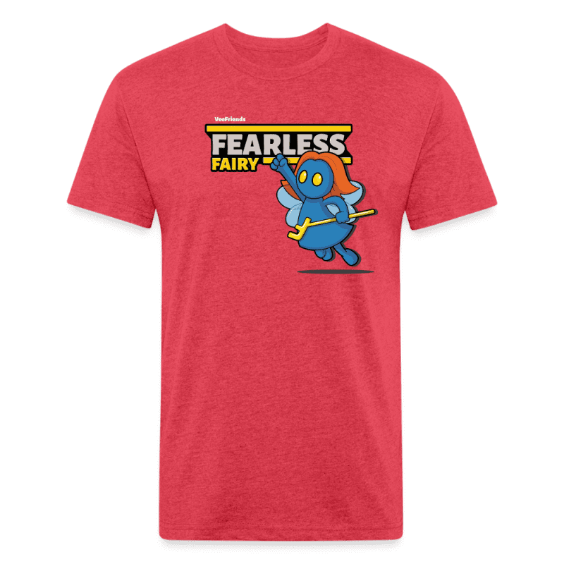 Fearless Fairy Character Comfort Adult Tee - heather red