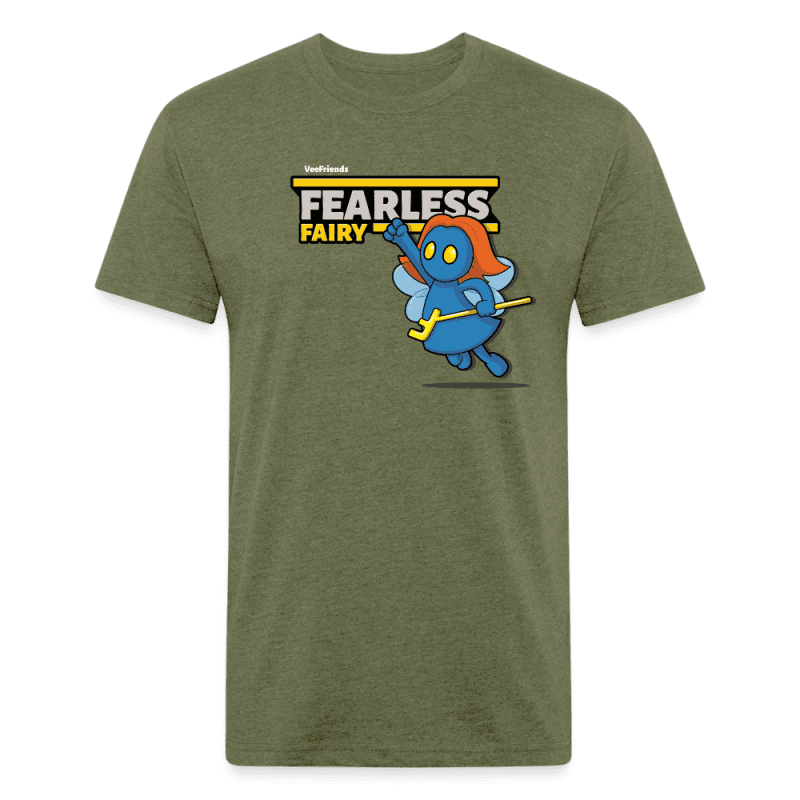 Fearless Fairy Character Comfort Adult Tee - heather military green