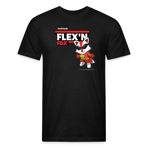 Flex’n Fox Character Comfort Adult Tee - black