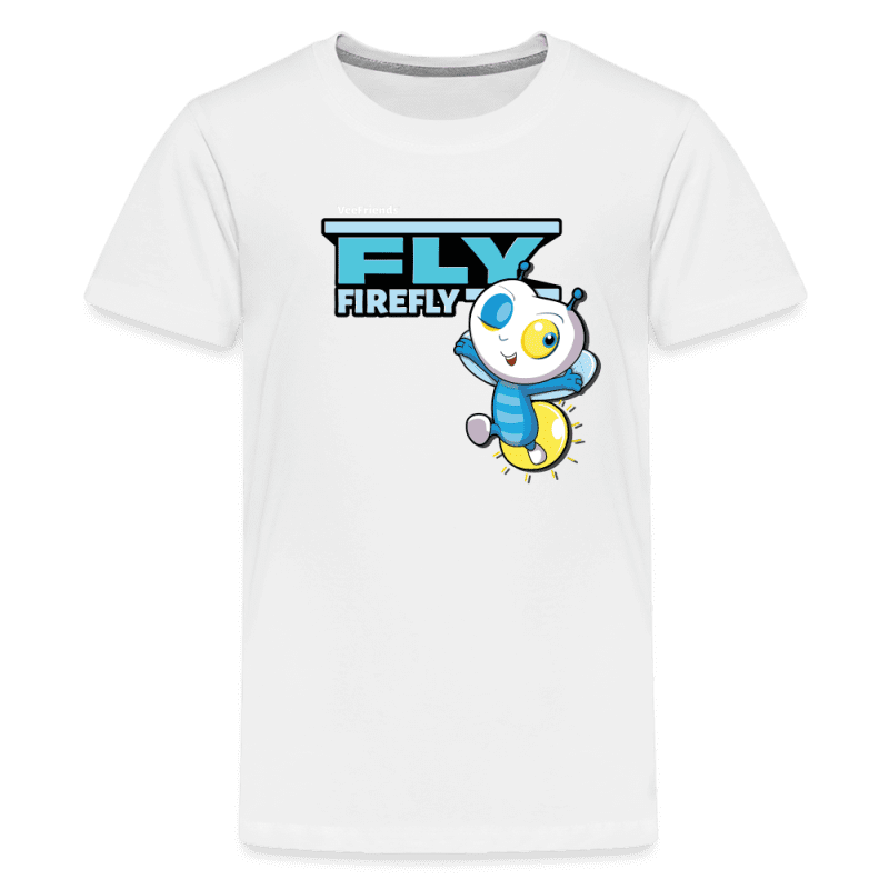 Fly Firefly Character Comfort Kids Tee - white