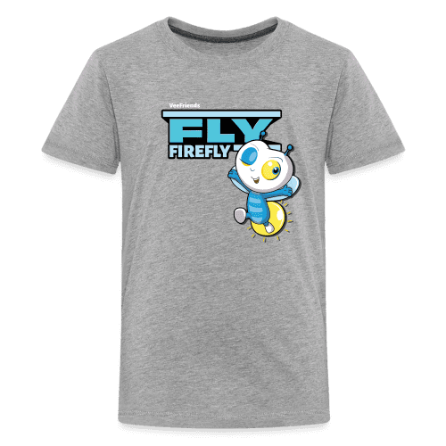 Fly Firefly Character Comfort Kids Tee - heather gray