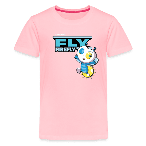 Fly Firefly Character Comfort Kids Tee - pink