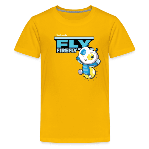 Fly Firefly Character Comfort Kids Tee - sun yellow