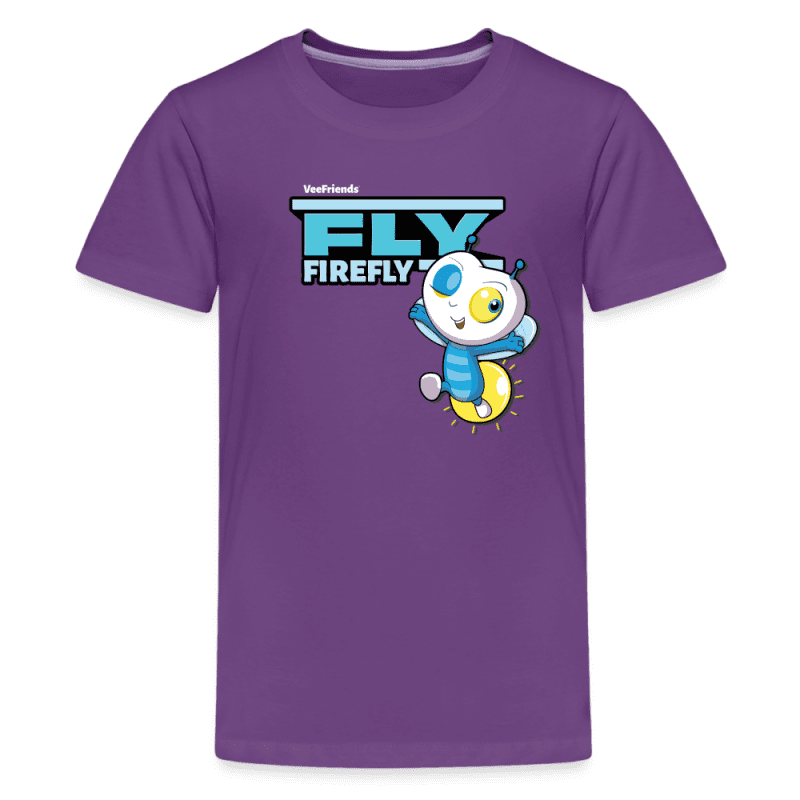 Fly Firefly Character Comfort Kids Tee - purple