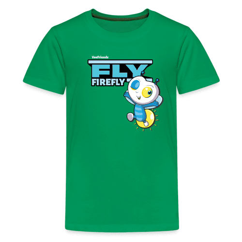 Fly Firefly Character Comfort Kids Tee - kelly green