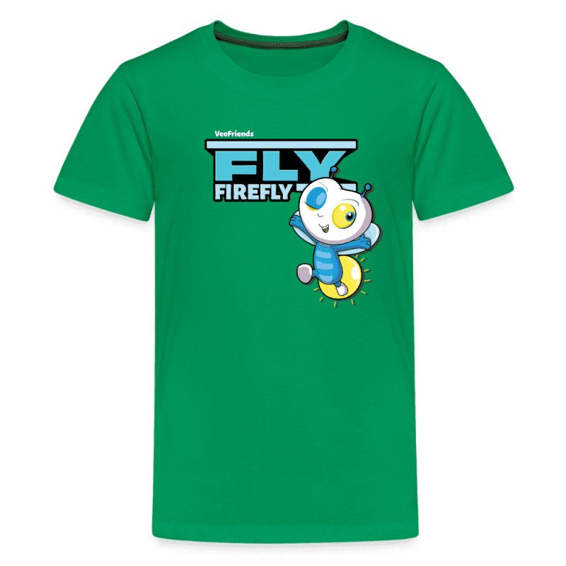 Fly Firefly Character Comfort Kids Tee - kelly green