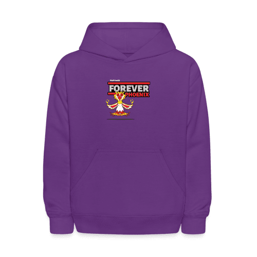 Forever Phoenix Character Comfort Kids Hoodie - purple