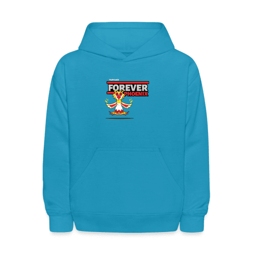 Forever Phoenix Character Comfort Kids Hoodie - turquoise