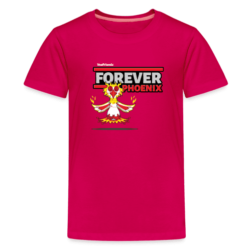 Forever Phoenix Character Comfort Kids Tee - dark pink