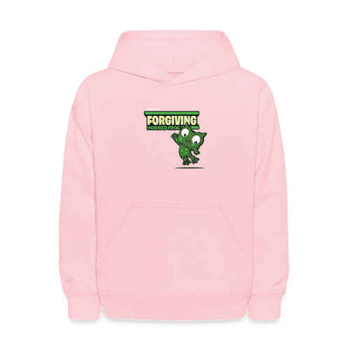 Forgiving Horned Frog Character Comfort Kids Hoodie - pink