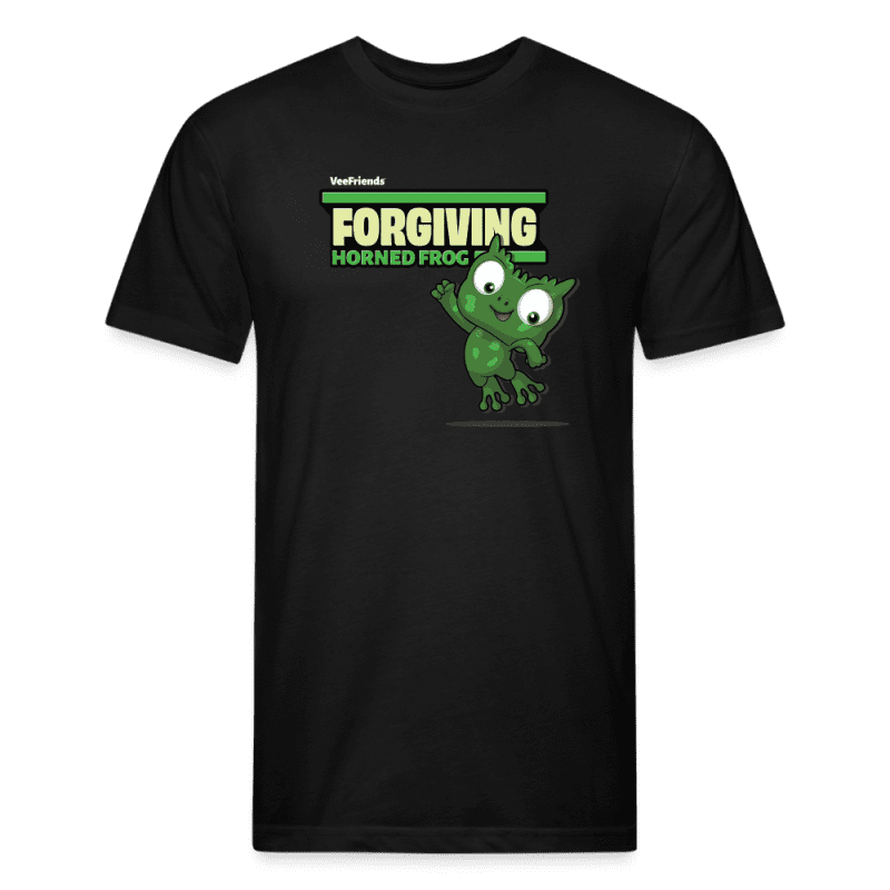 Forgiving Horned Frog Character Comfort Adult Tee - black