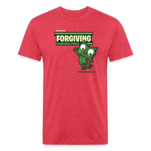 Forgiving Horned Frog Character Comfort Adult Tee - heather red