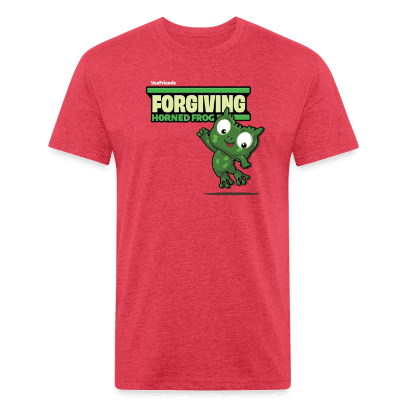 Forgiving Horned Frog Character Comfort Adult Tee - heather red