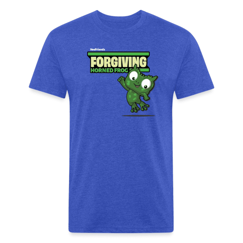 Forgiving Horned Frog Character Comfort Adult Tee - heather royal