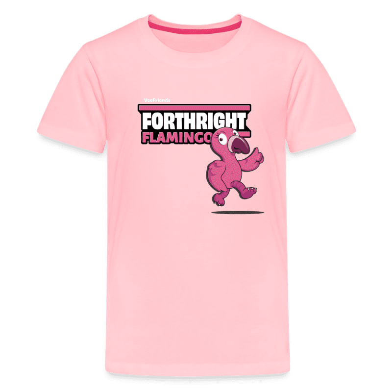 Forthright Flamingo Character Comfort Kids Tee - pink