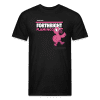 Forthright Flamingo Character Comfort Adult Tee - black