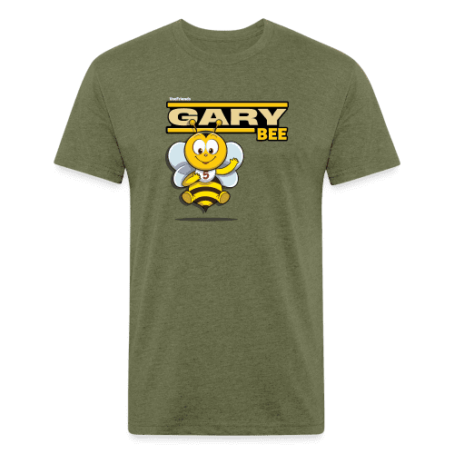 Gary Bee Character Comfort Adult Tee - heather military green