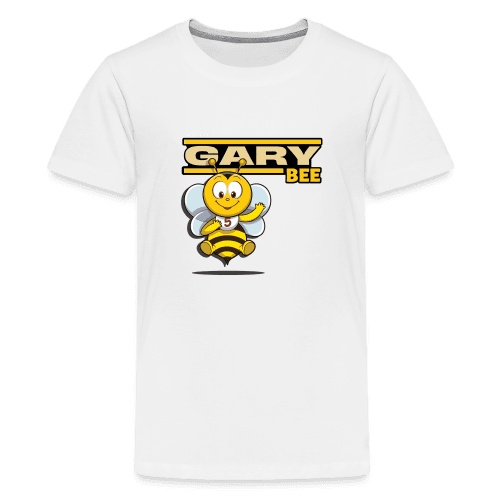 Gary Bee Character Comfort Kids Tee - white