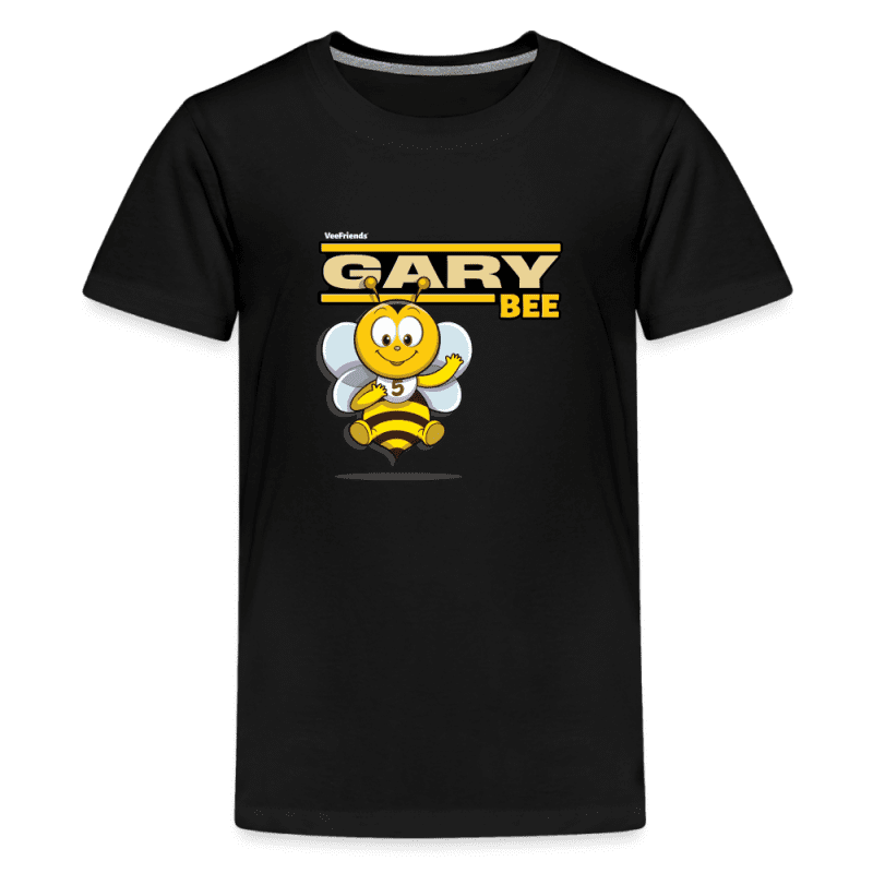 Gary Bee Character Comfort Kids Tee - black