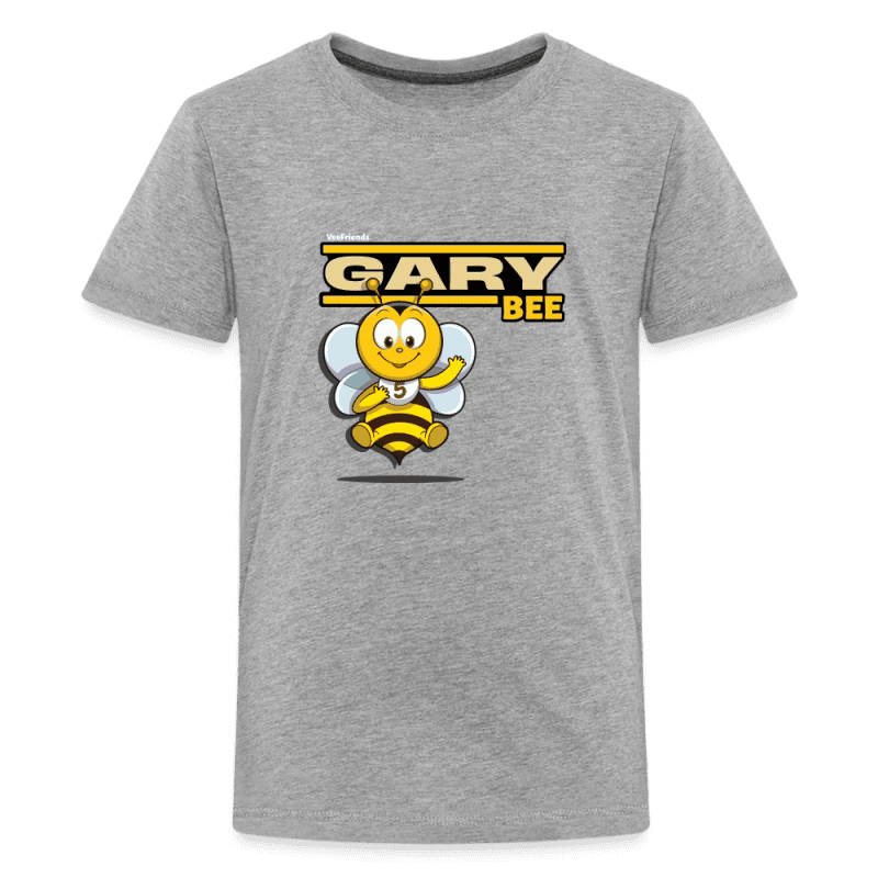 Gary Bee Character Comfort Kids Tee - heather gray