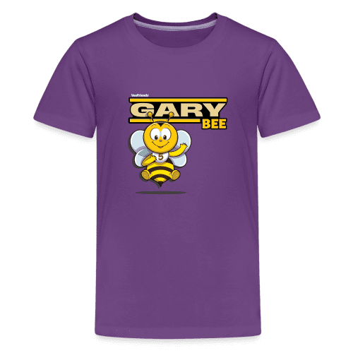 Gary Bee Character Comfort Kids Tee - purple