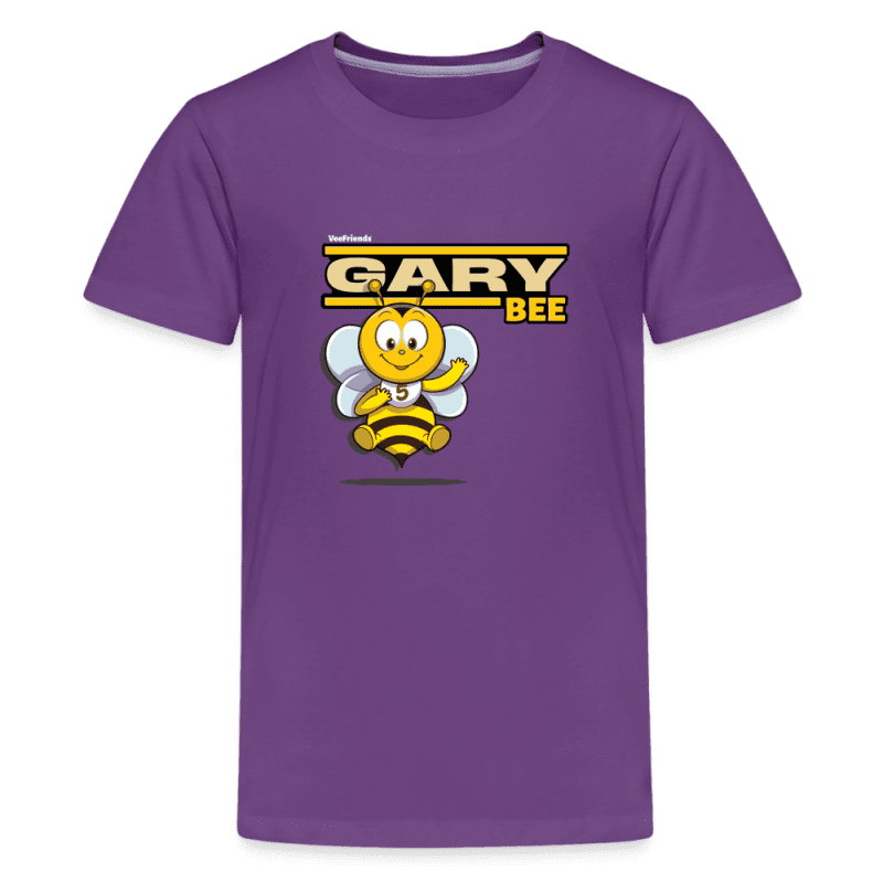 Gary Bee Character Comfort Kids Tee - purple