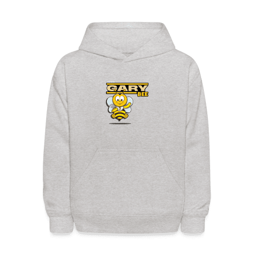 Gary Bee Character Comfort Kids Hoodie - heather gray