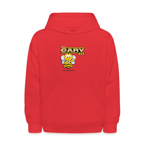 Gary Bee Character Comfort Kids Hoodie - red