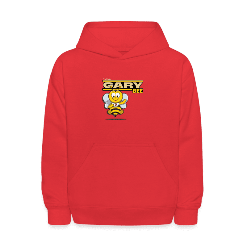 Gary Bee Character Comfort Kids Hoodie - red