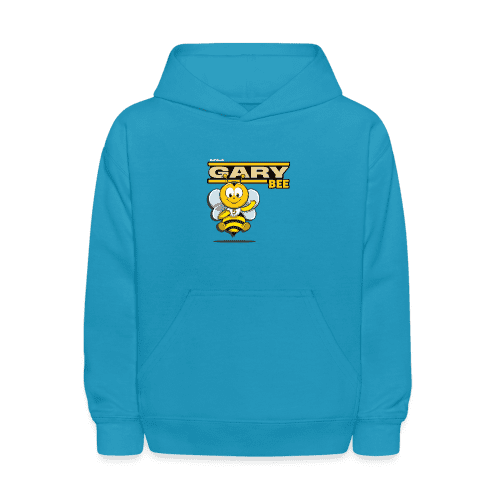 Gary Bee Character Comfort Kids Hoodie - turquoise