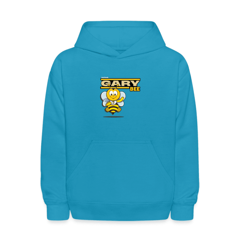 Gary Bee Character Comfort Kids Hoodie - turquoise