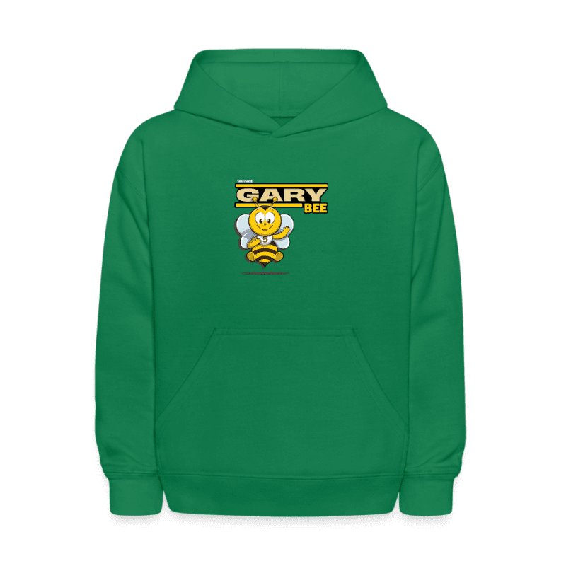 Gary Bee Character Comfort Kids Hoodie - kelly green