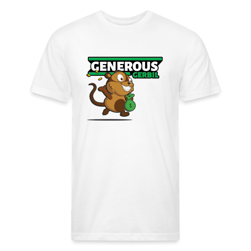 Generous Gerbil Character Comfort Adult Tee - white