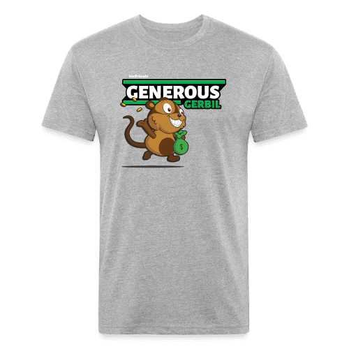 Generous Gerbil Character Comfort Adult Tee - heather gray