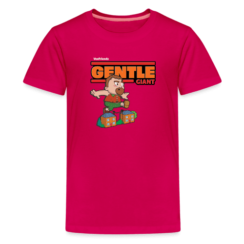 Gentle Giant Character Comfort Kids Tee - dark pink