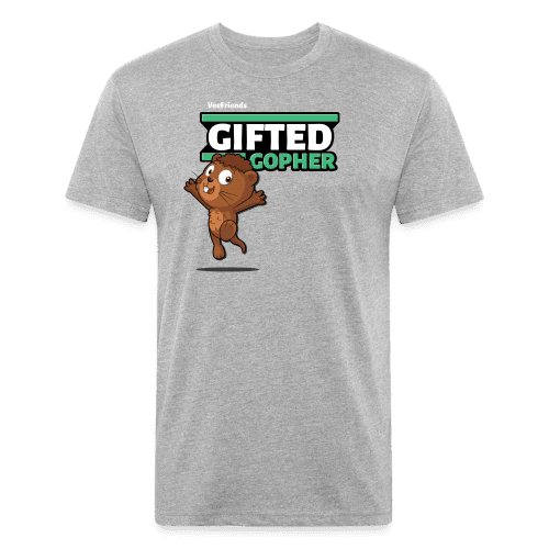 Gifted Gopher Character Comfort Adult Tee - heather gray