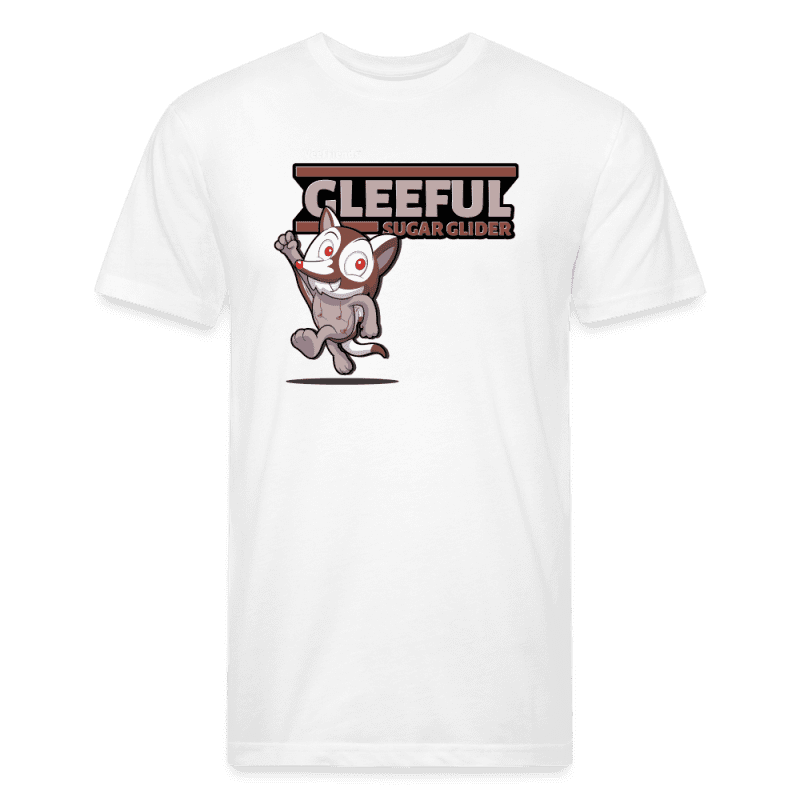 Gleeful Sugar Glider Character Comfort Adult Tee - white