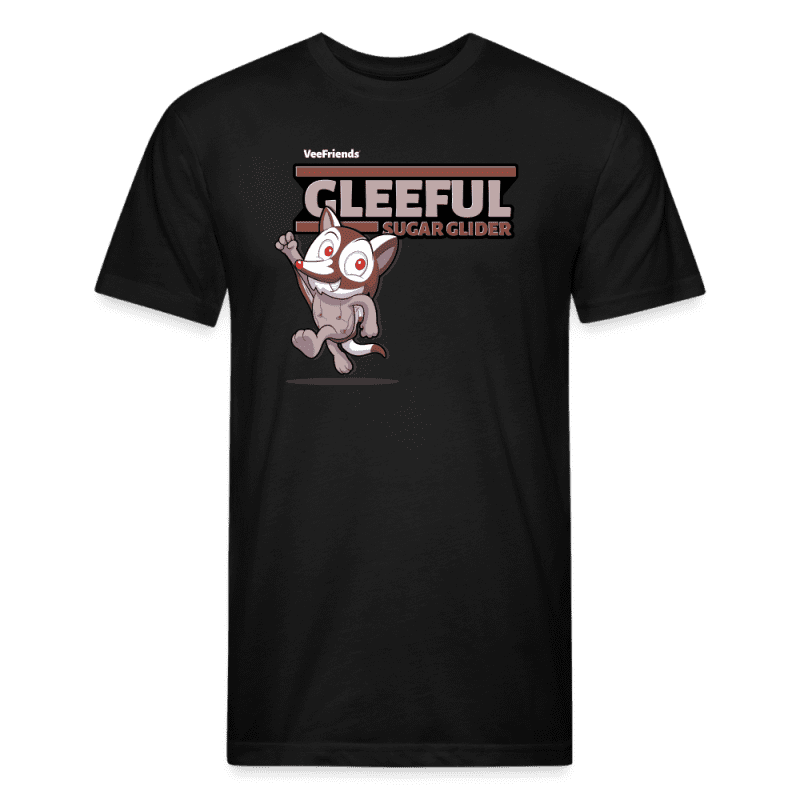 Gleeful Sugar Glider Character Comfort Adult Tee - black