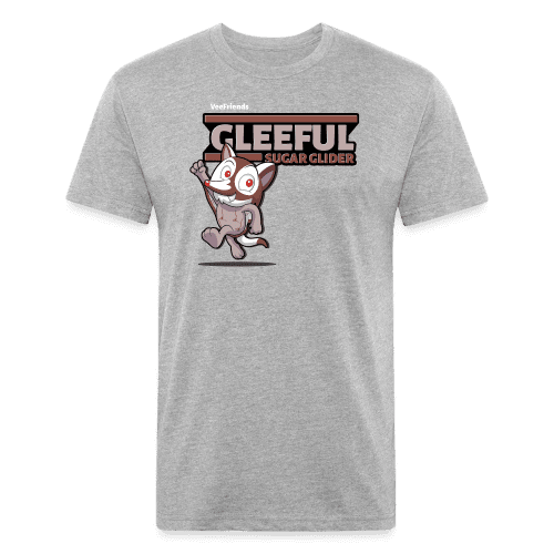 Gleeful Sugar Glider Character Comfort Adult Tee - heather gray