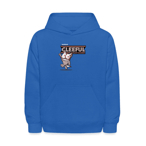 Gleeful Sugar Glider Character Comfort Kids Hoodie - royal blue