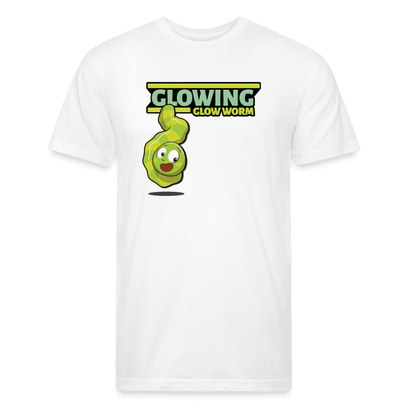 Glowing Glow Worm Character Comfort Adult Tee - white