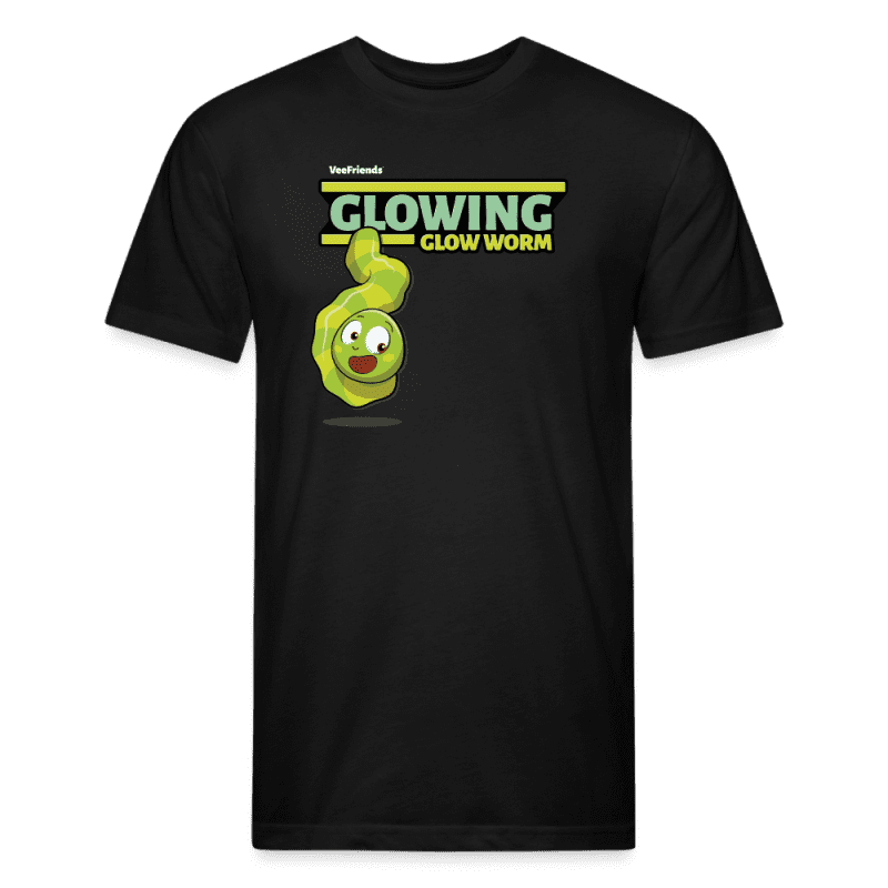 Glowing Glow Worm Character Comfort Adult Tee - black