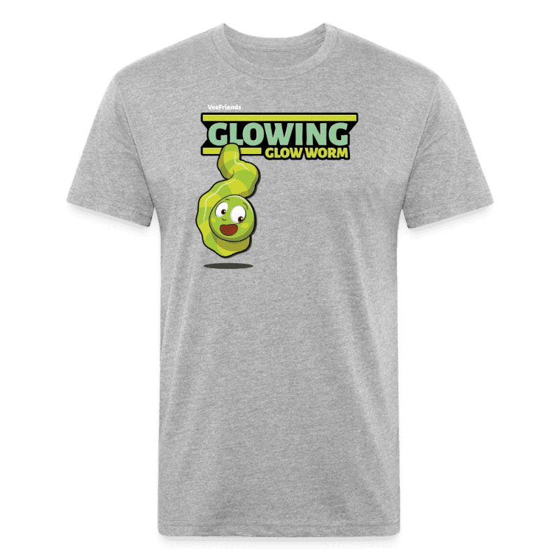 Glowing Glow Worm Character Comfort Adult Tee - heather gray