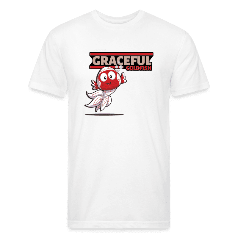 Graceful Goldfish Character Comfort Adult Tee - white