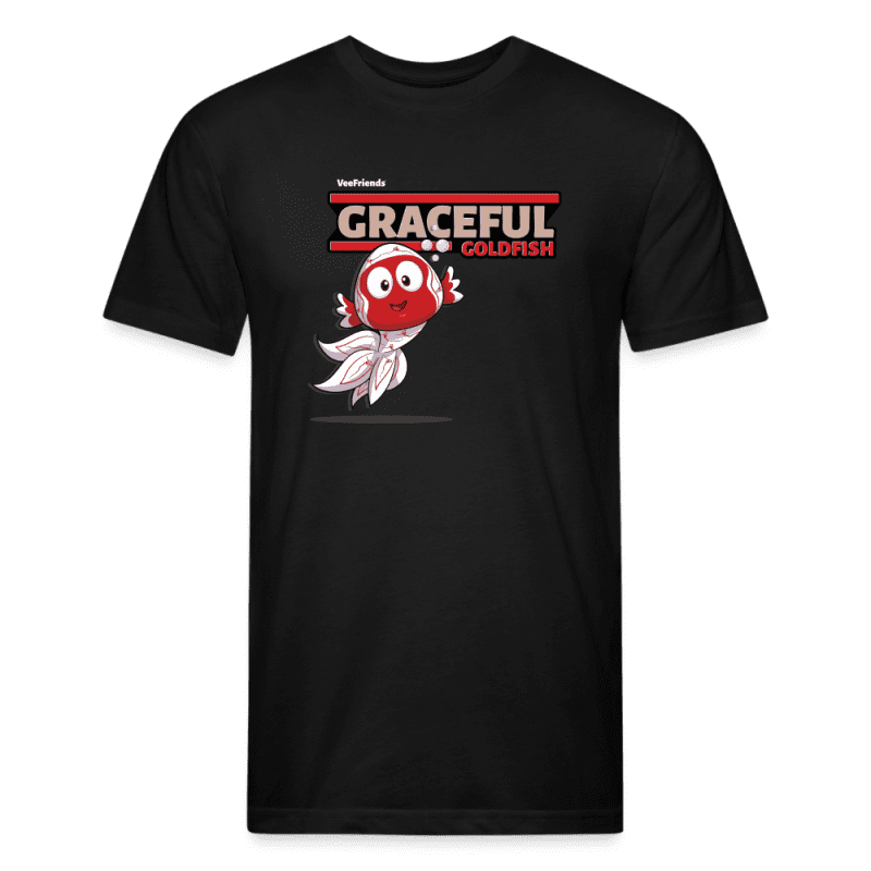 Graceful Goldfish Character Comfort Adult Tee - black