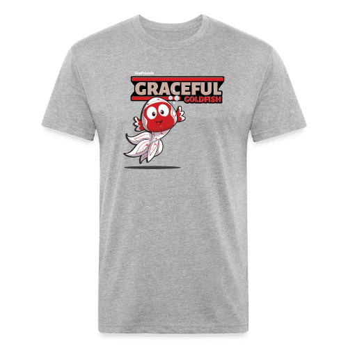 Graceful Goldfish Character Comfort Adult Tee - heather gray