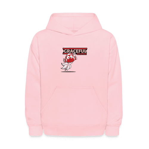 Graceful Goldfish Character Comfort Kids Hoodie - pink