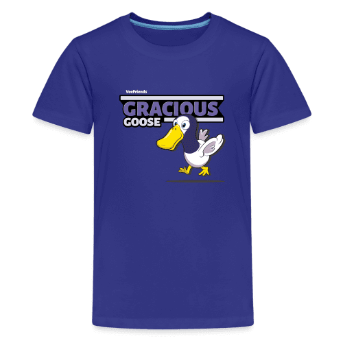 Gracious Goose Character Comfort Kids Tee - royal blue