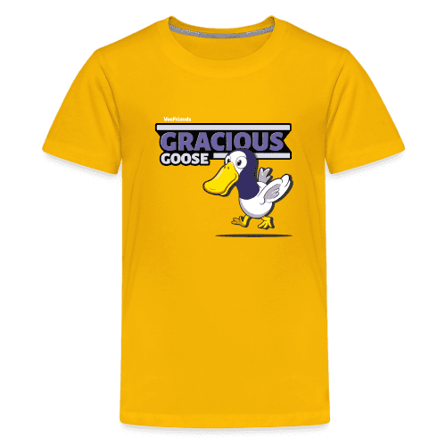 Gracious Goose Character Comfort Kids Tee - sun yellow